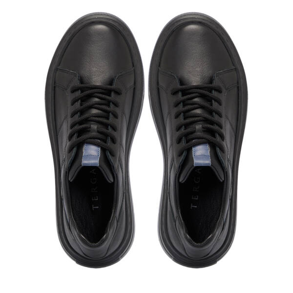 Siyah Deri Kadın Sneaker - K25S1AY68307-A23 - 5