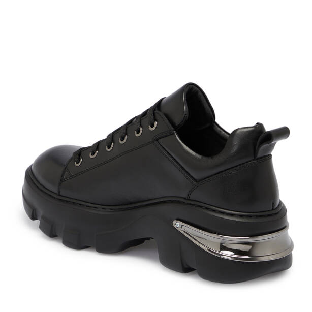 Siyah Deri Kadın Sneaker - K25S1AY68316-A23 - 2