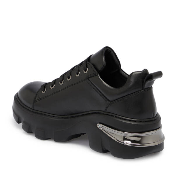 Siyah Deri Kadın Sneaker - K25S1AY68316-A23 - 2