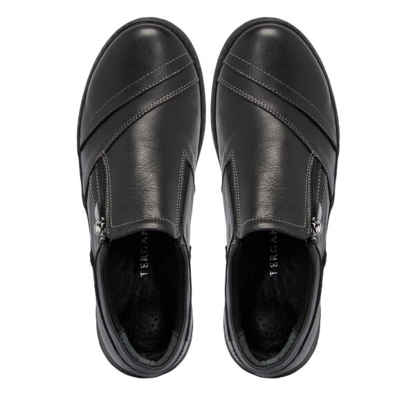 Siyah Hakiki Deri Kadın Sneaker - K25S1AY68349-A23 - 5