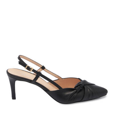  Siyah Deri Kadın Stiletto - K24I1AY67188-A55 - 3