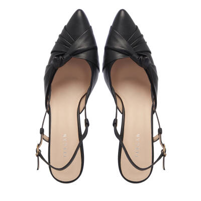  Siyah Deri Kadın Stiletto - K24I1AY67188-A55 - 5