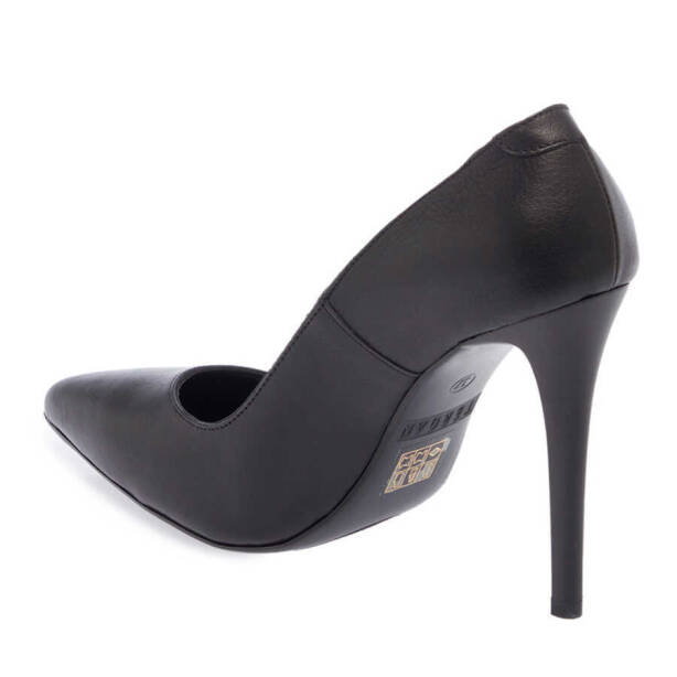 Siyah Deri Kadın Stiletto - K24I1AY67482-A23 - 2