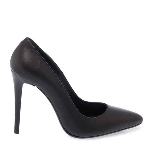 Siyah Deri Kadın Stiletto - K24I1AY67482-A23 - 3