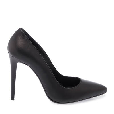 Siyah Deri Kadın Stiletto - K24I1AY67482-A23 - 3