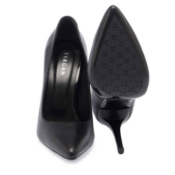 Siyah Deri Kadın Stiletto - K24I1AY67482-A23 - 4
