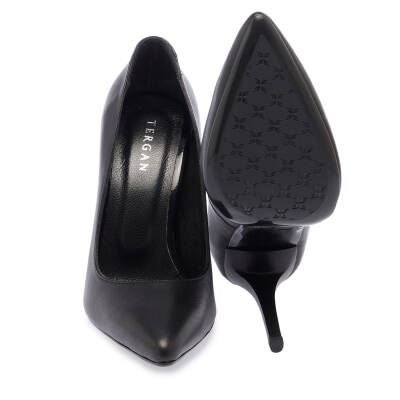 Siyah Deri Kadın Stiletto - K24I1AY67482-A23 - 4