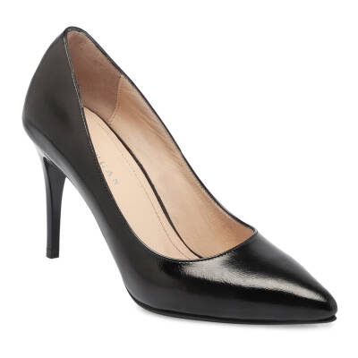 Siyah Deri Kadın Stiletto - K24S1AY67599-A07 