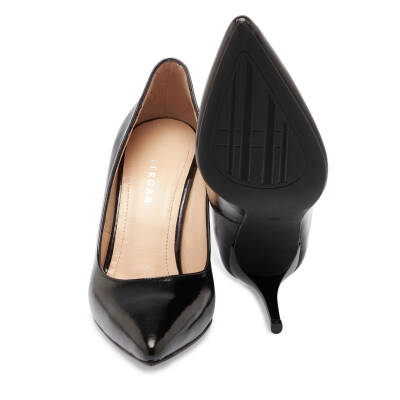 Siyah Deri Kadın Stiletto - K24S1AY67599-A07 - 4