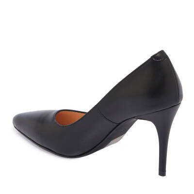 Siyah Deri Kadın Stiletto - K24S1AY67599-A23 - 2