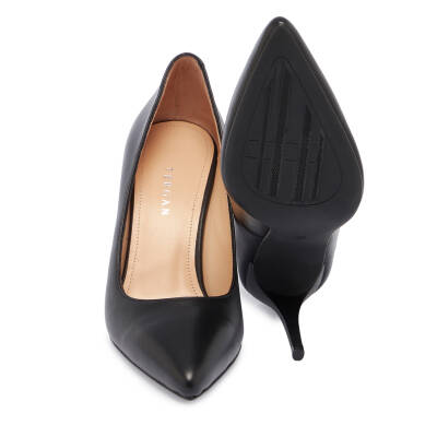 Siyah Deri Kadın Stiletto - K24S1AY67599-A23 - 4