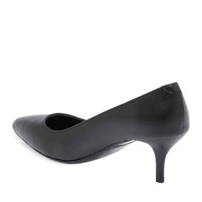 Siyah Deri Kadın Stiletto - K24S1AY67736-A23 - 2