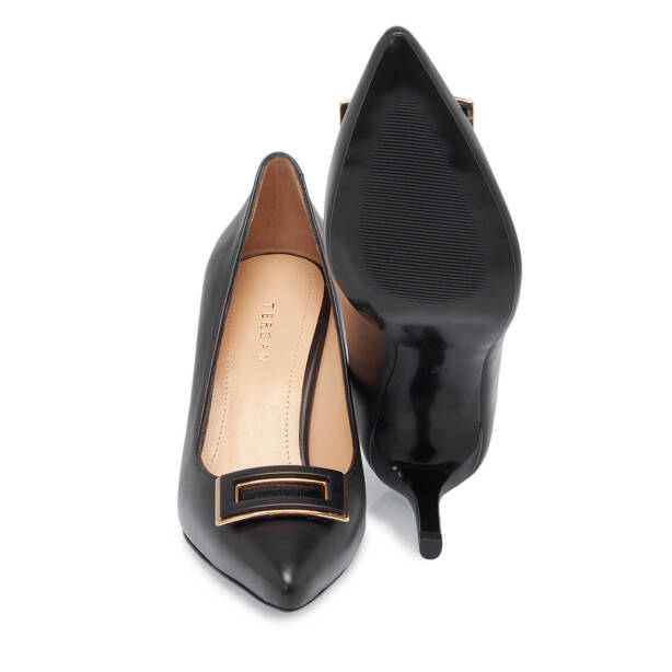 Siyah Deri Kadın Stiletto - K25I1AY67799-A23 - 4