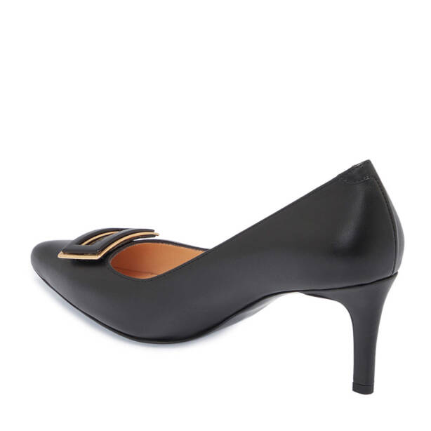 Siyah Deri Kadın Stiletto - K25I1AY67799-A23 - 2