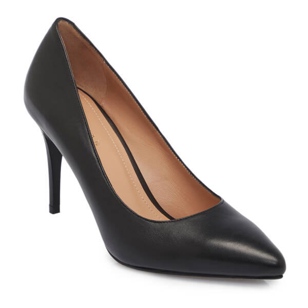 Siyah Deri Kadın Stiletto - K25S1AY68121-A23 - 1