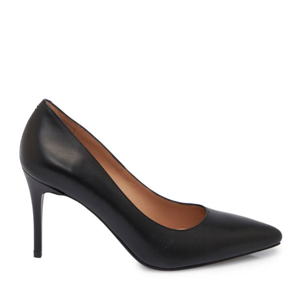 Siyah Deri Kadın Stiletto - K25S1AY68121-A23 - 3