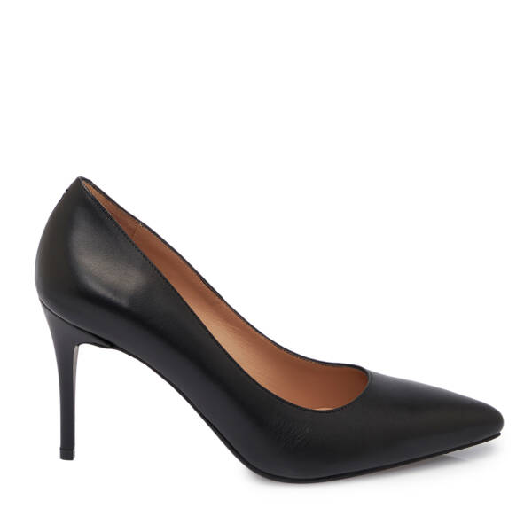 Siyah Deri Kadın Stiletto - K25S1AY68121-A23 - 3
