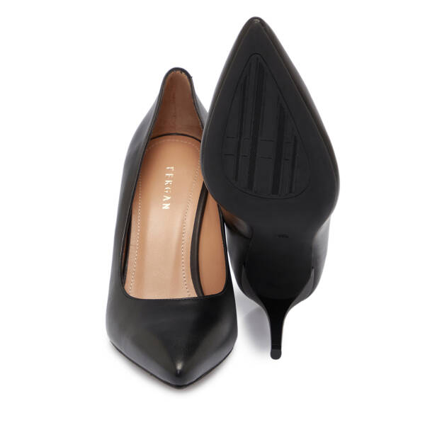 Siyah Deri Kadın Stiletto - K25S1AY68121-A23 - 4