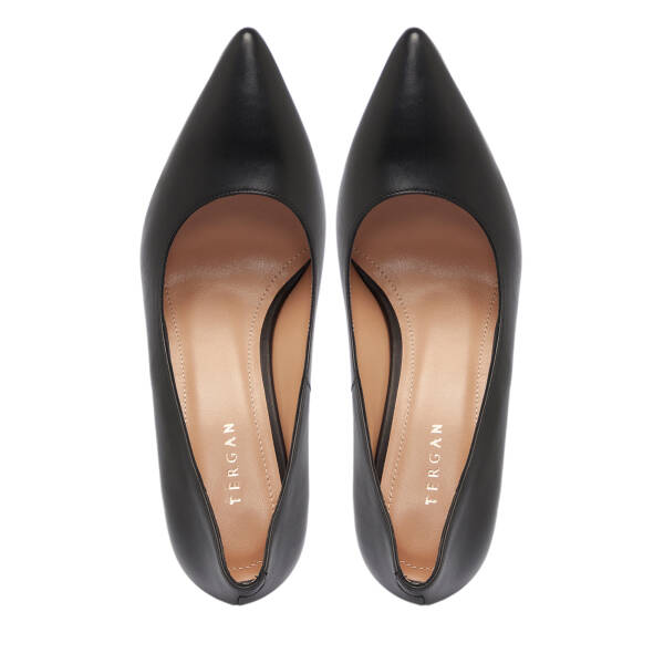 Siyah Deri Kadın Stiletto - K25S1AY68121-A23 - 5