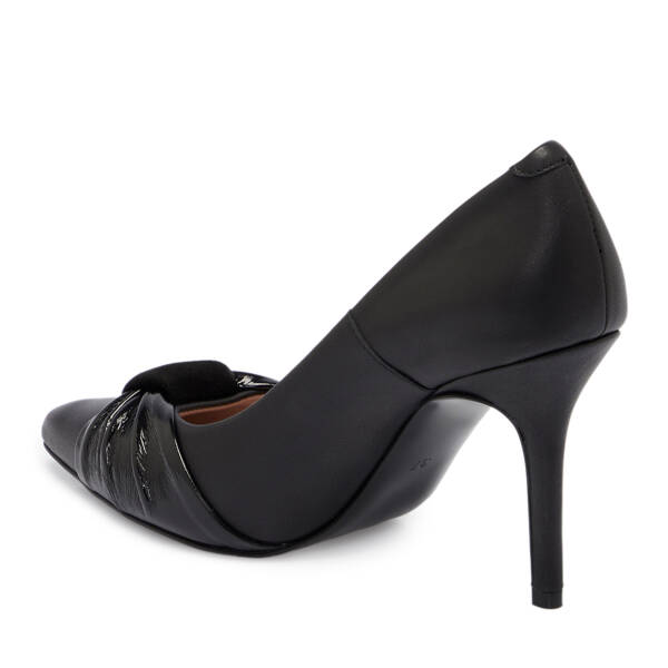 Siyah Deri Kadın Stiletto - K25S1AY68126-A23 - 2