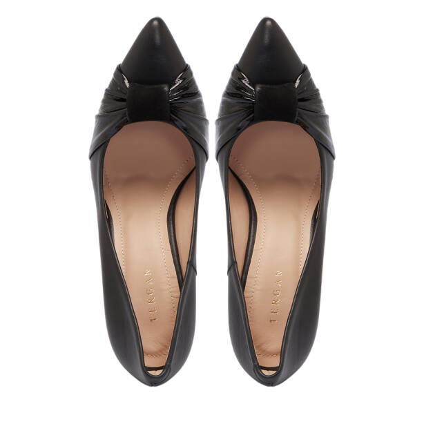 Siyah Deri Kadın Stiletto - K25S1AY68126-A23 - 5