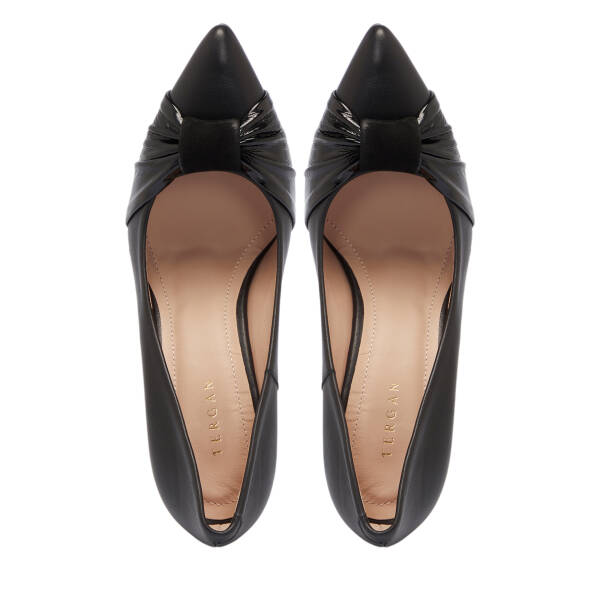 Siyah Deri Kadın Stiletto - K25S1AY68126-A23 - 5