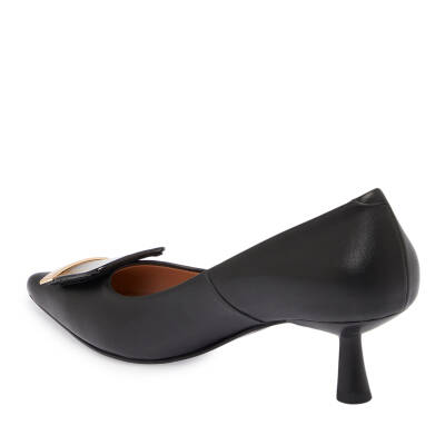 Siyah Deri Kadın Stiletto - K25S1AY68127-A23 - 2