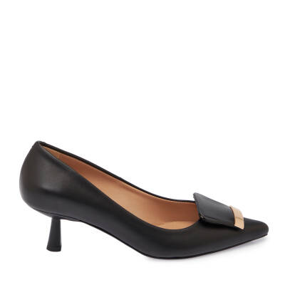 Siyah Deri Kadın Stiletto - K25S1AY68127-A23 - 3