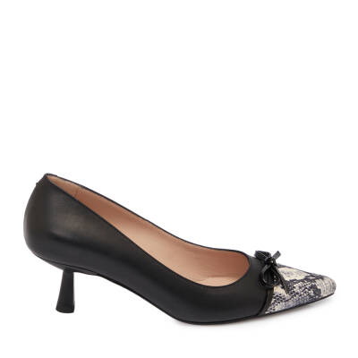 Siyah Deri Kadın Stiletto - K25S1AY68133-A23 - 3