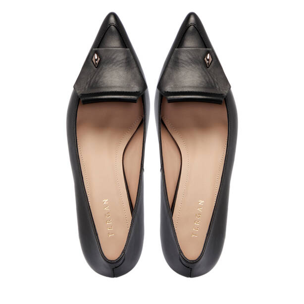 Siyah Deri Kadın Stiletto - K25S1AY68134-A23 - 5
