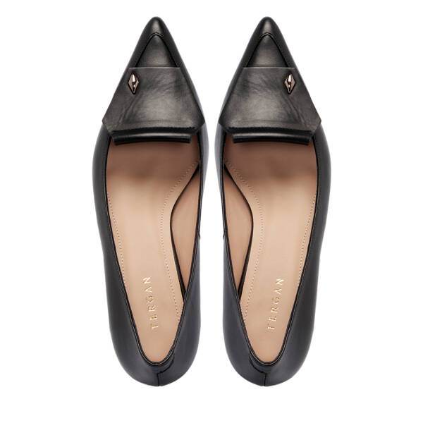 Siyah Deri Kadın Stiletto - K25S1AY68134-A23 - 5