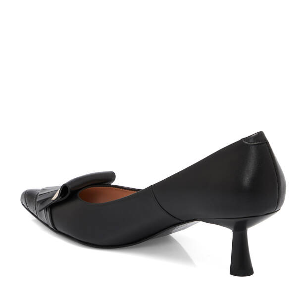 Siyah Deri Kadın Stiletto - K25S1AY68135-A23 - 2