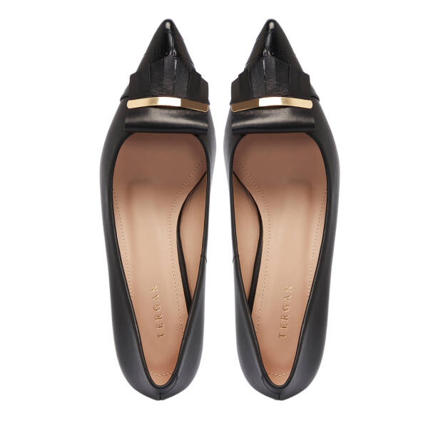 Siyah Deri Kadın Stiletto - K25S1AY68135-A23 - 5