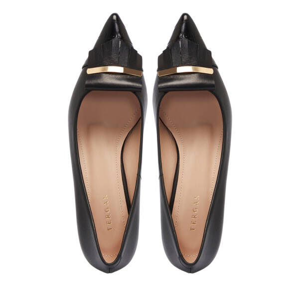 Siyah Deri Kadın Stiletto - K25S1AY68135-A23 - 5