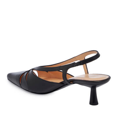 Siyah Deri Kadın Stiletto - K25Y1AY67804-A23 - 2