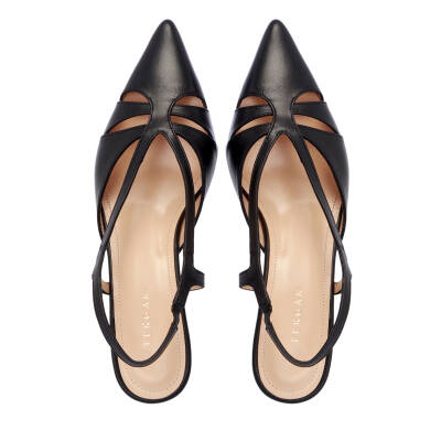 Siyah Deri Kadın Stiletto - K25Y1AY67804-A23 - 5