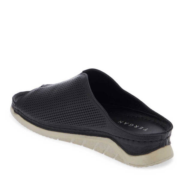 Siyah Deri Kadın Terlik - K24Y1TR67088-A23 - 2