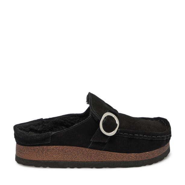 Siyah Hakiki Süet Deri Kadın Terlik - K25S1TR68376-A01 - 3