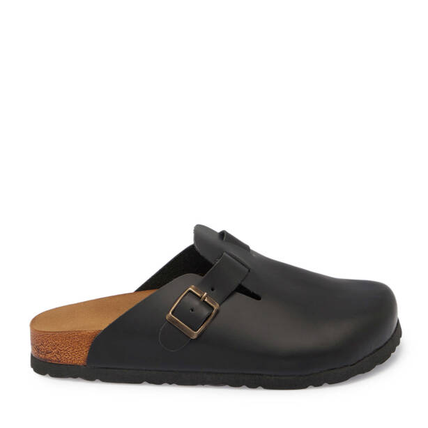 Siyah Hakiki Deri Kadın Terlik - K25Y1TR68000-A23 