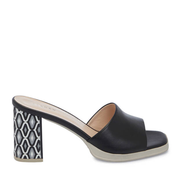 Siyah Hakiki Deri Kadın Terlik - K25Y1TR68083-A23 