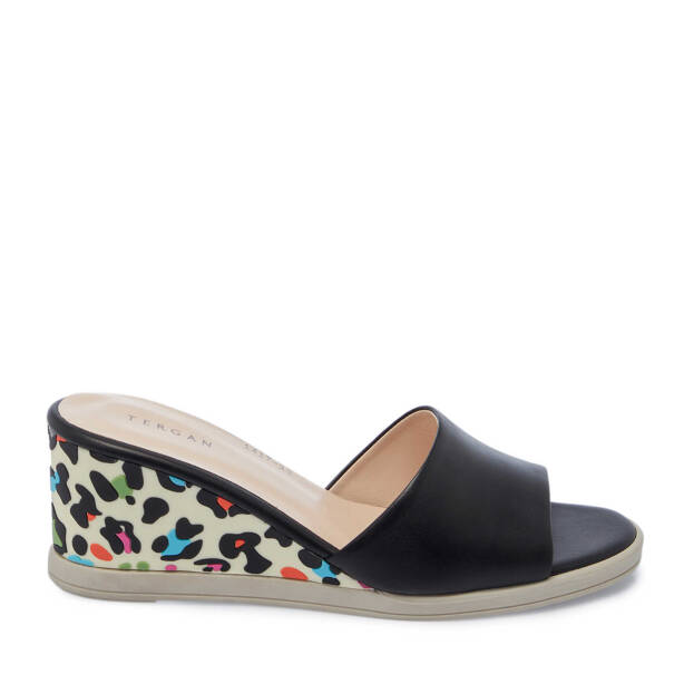 Siyah Hakiki Deri Kadın Terlik - K25Y1TR68085-A23 