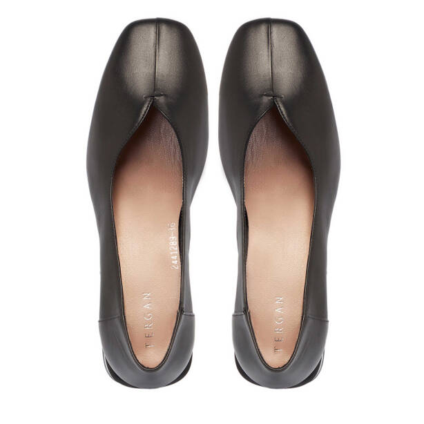 Siyah Hakiki Deri Kadın Topuklu Ayakkabı - K24I1AY67486-A23 - 5