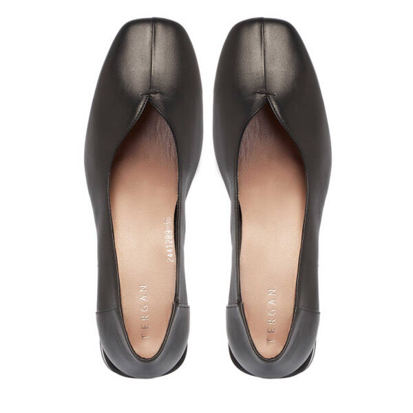 Siyah Hakiki Deri Kadın Topuklu Ayakkabı - K24I1AY67486-A23 - 5