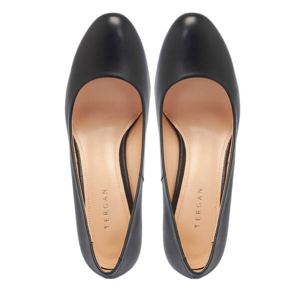 Siyah Hakiki Deri Kadın Topuklu Ayakkabı - K25I1AY67794-A23 - 5