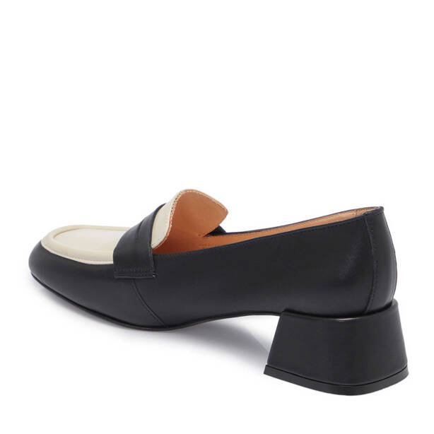 Siyah Deri Kadın Topuklu Ayakkabı - K25I1AY67809-A23 - 2