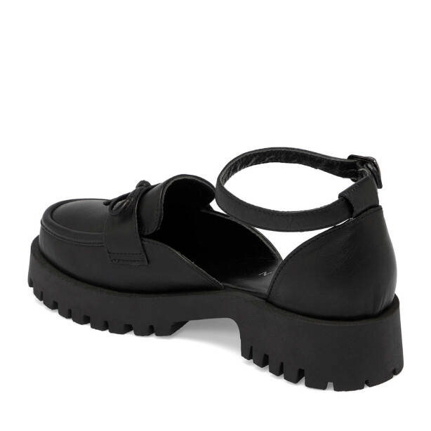 Siyah Hakiki Deri Kadın Topuklu Ayakkabı - K25I1AY67824-A23 - 3