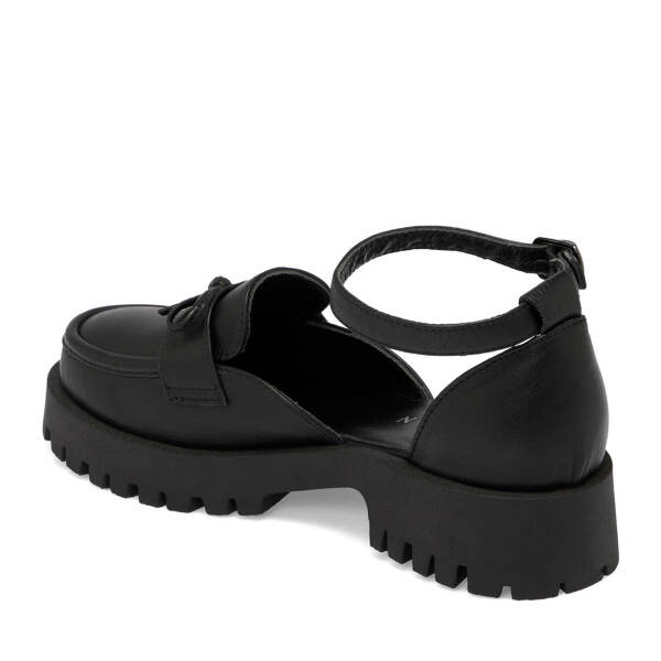 Siyah Hakiki Deri Kadın Topuklu Ayakkabı - K25I1AY67824-A23 - 3