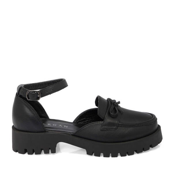 Siyah Hakiki Deri Kadın Topuklu Ayakkabı - K25I1AY67824-A23 - 1