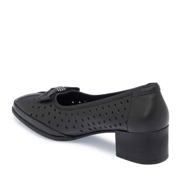 Siyah Hakiki Deri Kadın Topuklu Ayakkabı - K25I1AY67832-A23 - 3