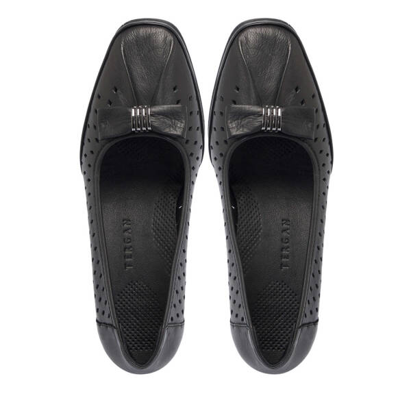 Siyah Hakiki Deri Kadın Topuklu Ayakkabı - K25I1AY67832-A23 - 5